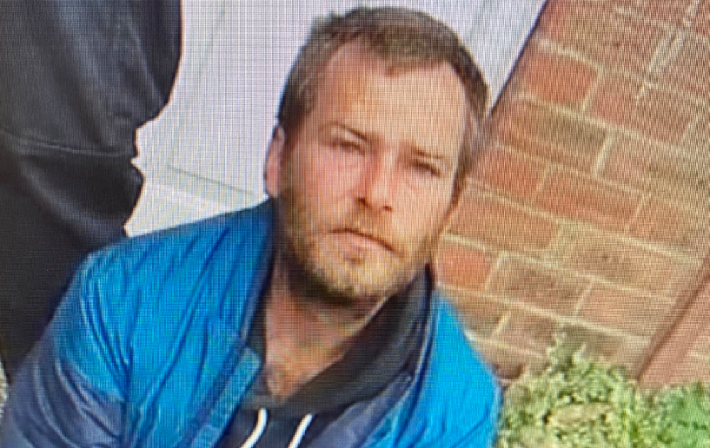 Max Mills, 33, was last seen in the Newbold Terrace area of Leamington Spa at around 10.55pm on November 7 (image by Warwickshire Police)