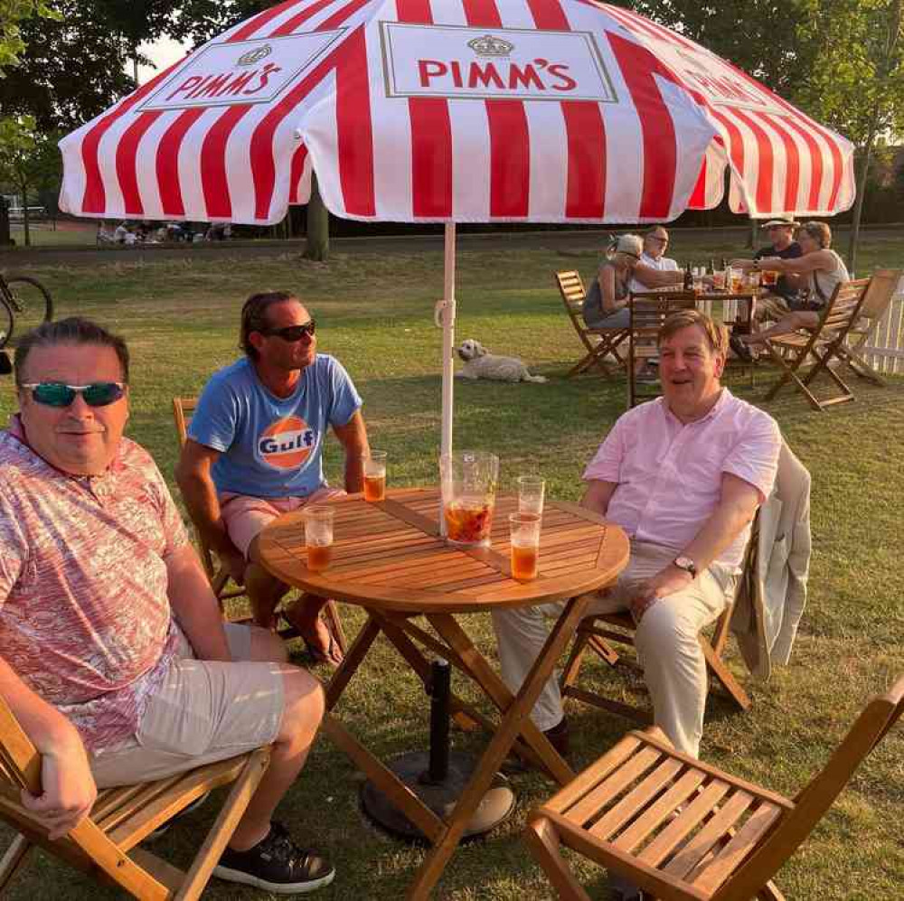 MP John Whittingdale pops along to support the new Grape and Grain Experience at Maldon's Promenade Park