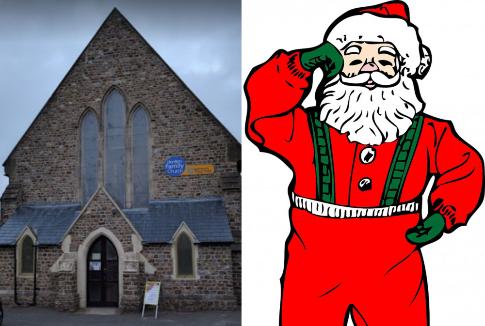 Honiton Family Church will be visited by Father Christmas next month (Credit: Google Maps)