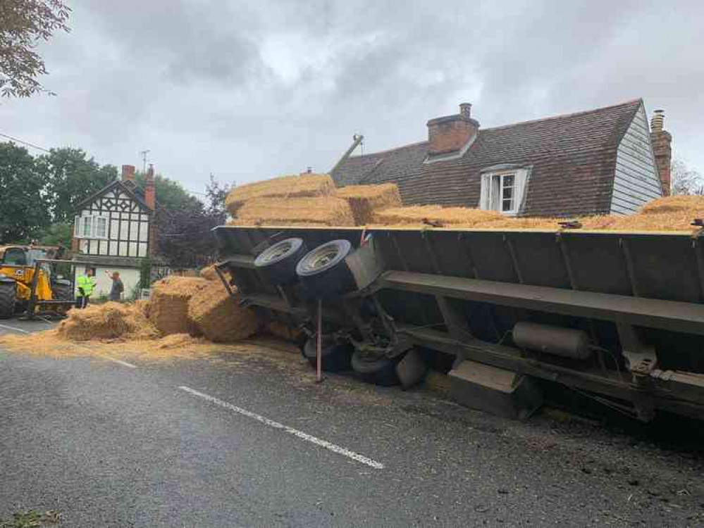 The scene after the spill in North Street. Picture courtesy of Essex County Fire and Rescue Service.