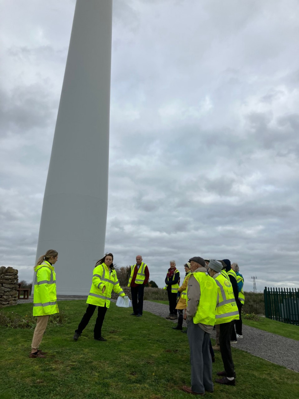 A wind turbine - Up close and personal