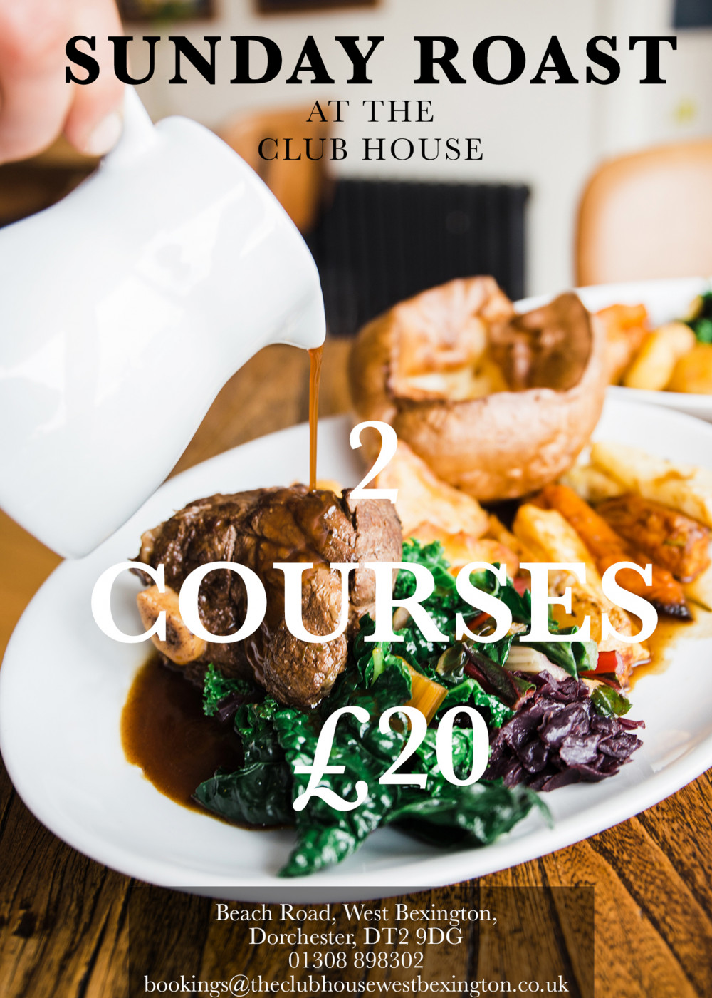 Sunday roast at The Club House Sunday roast at The Club House