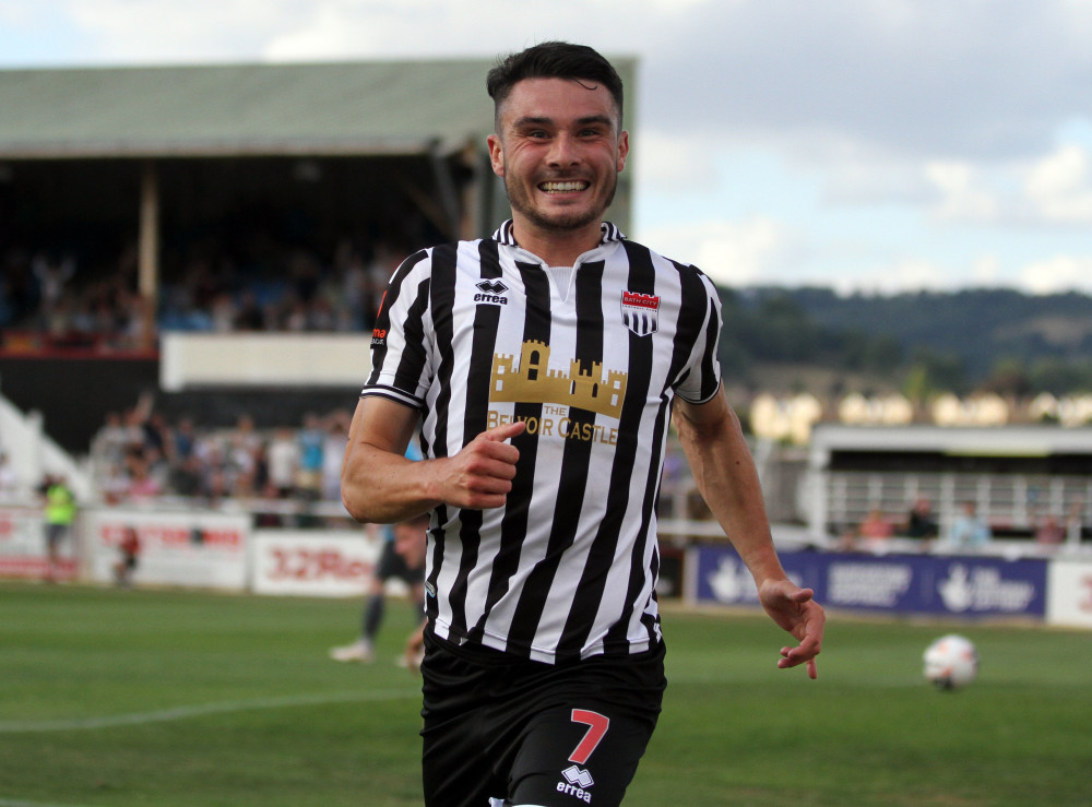 Bath City striker Alex Fletcher (Image: Bath City Twitter) 