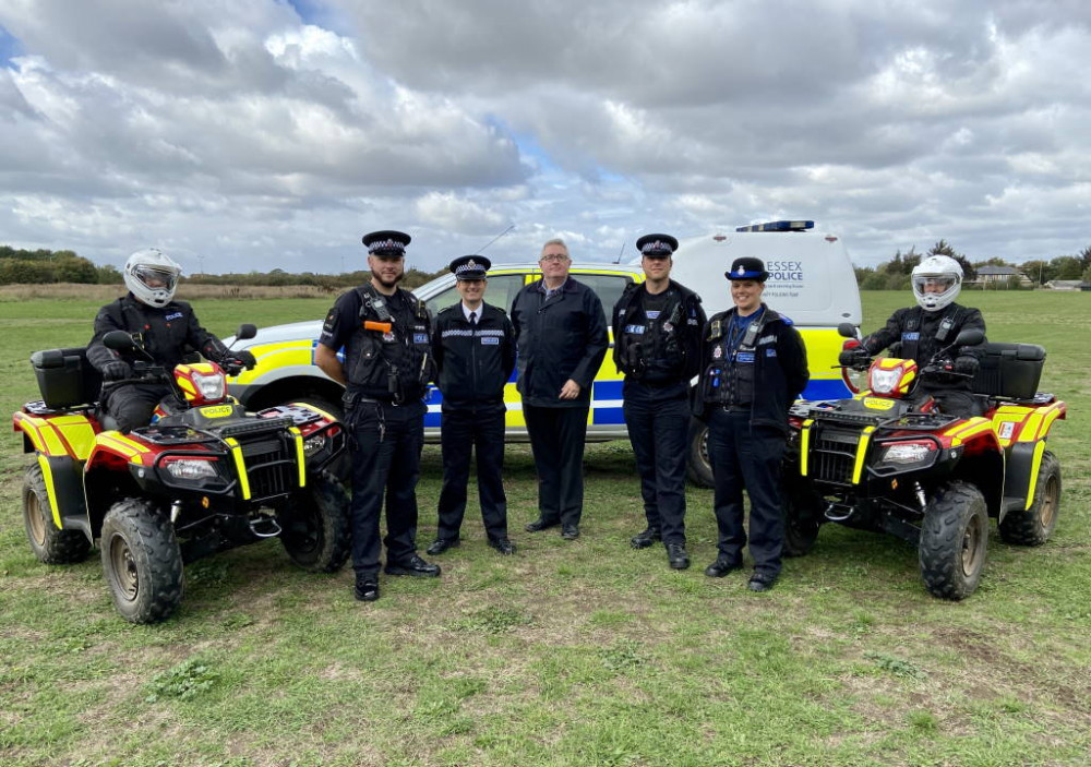 Two quad bikes were added to the police fleet of vehicles to help track offenders. 