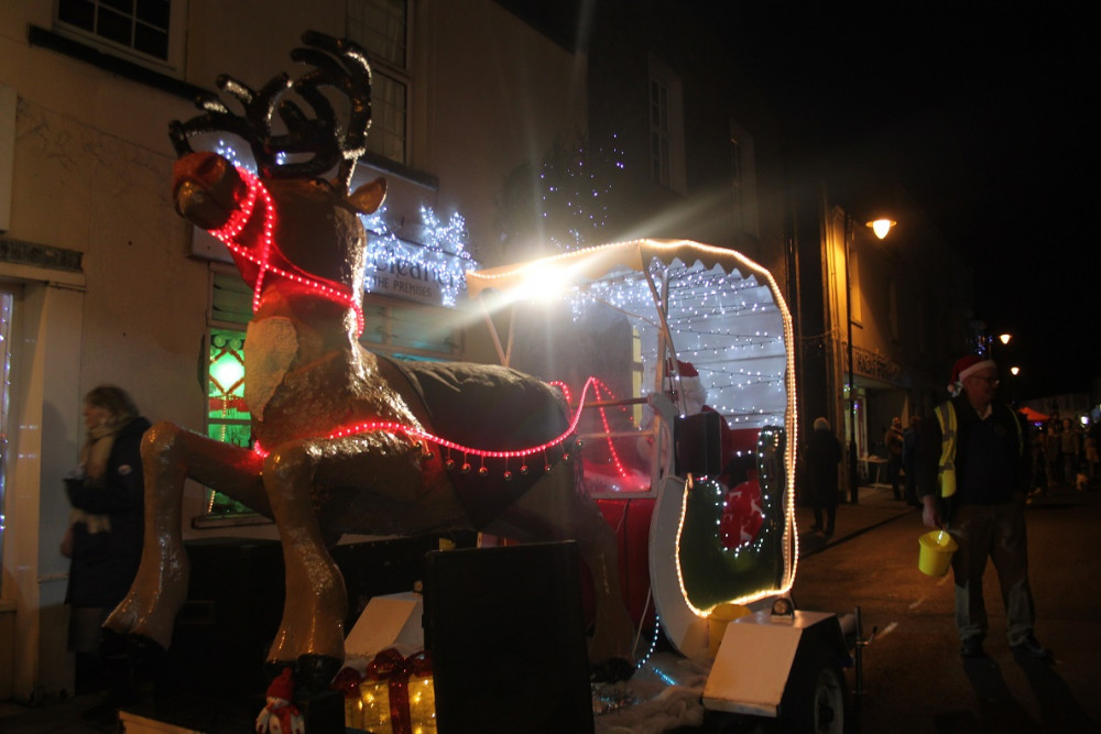 The Axminster & District Lions Club Santa Sleigh