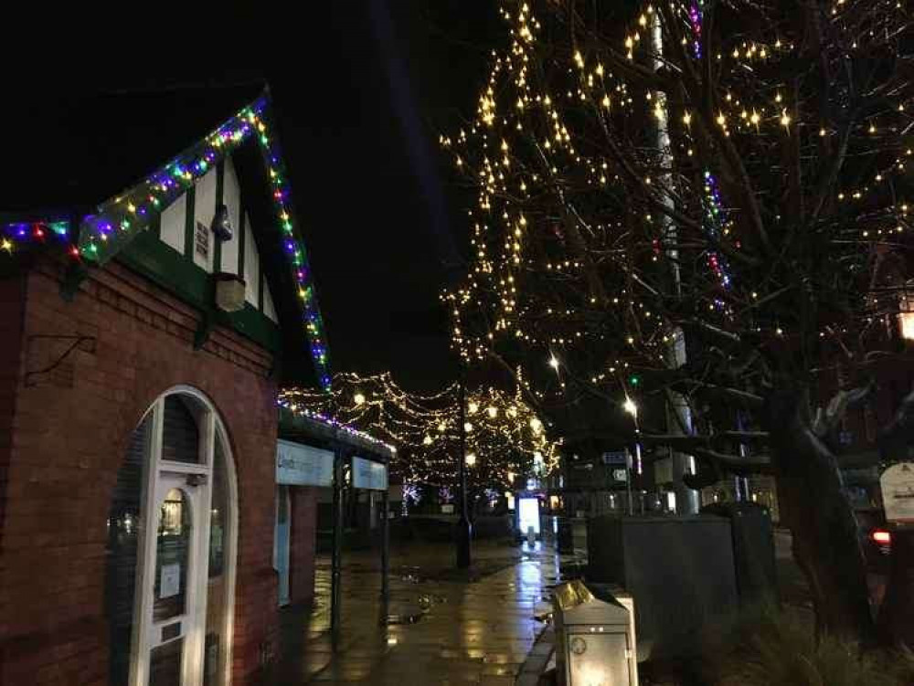 Outside the train station in West Kirby last year