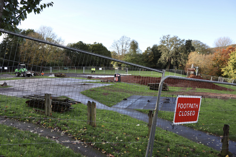 Site of new play park in Manor Gardens, Dawlish (Nub News/ Will Goddard)