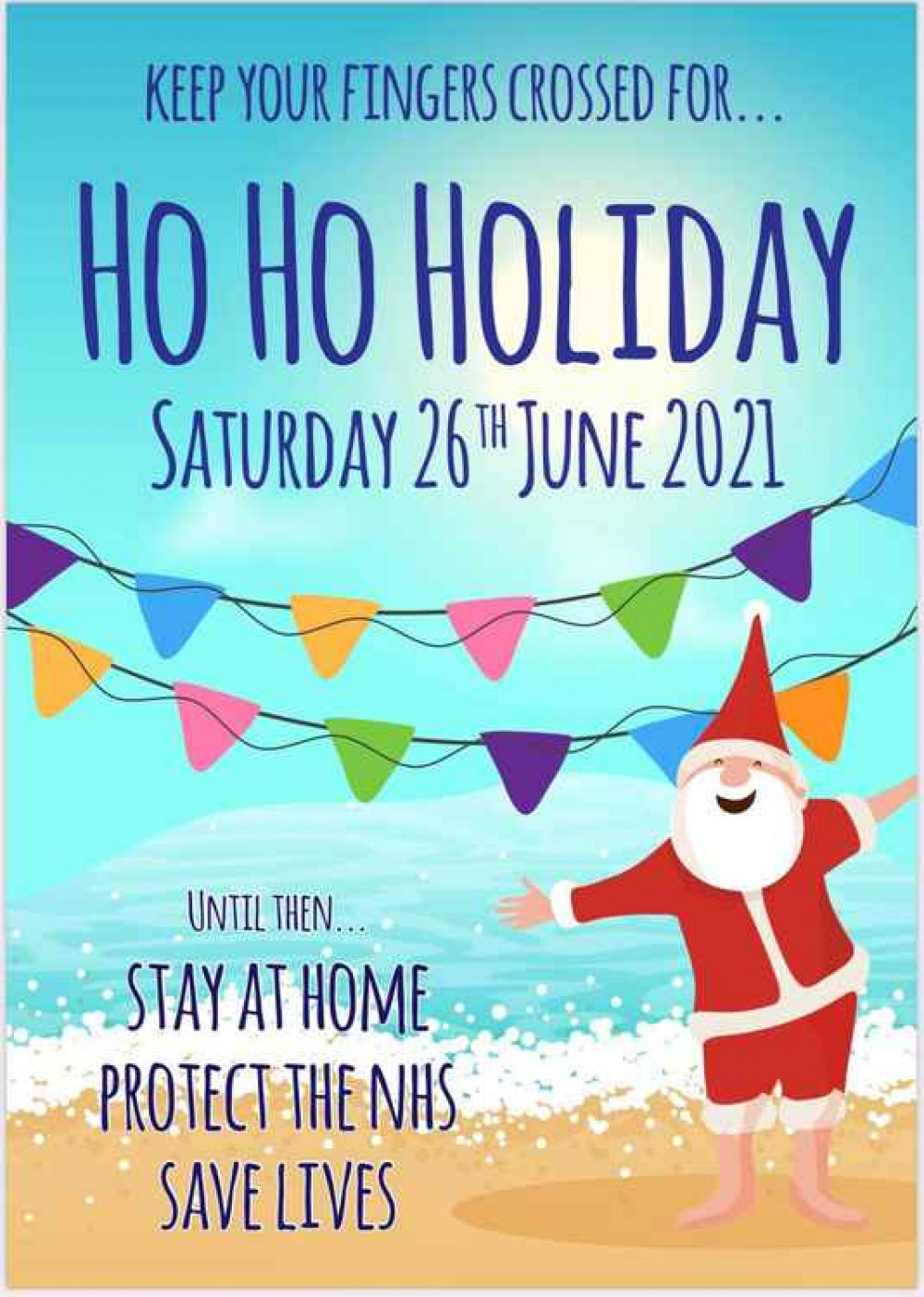 Ho Ho Holiday poster designed by Carswell Creative Ho Ho Holiday poster designed by Carswell Creative