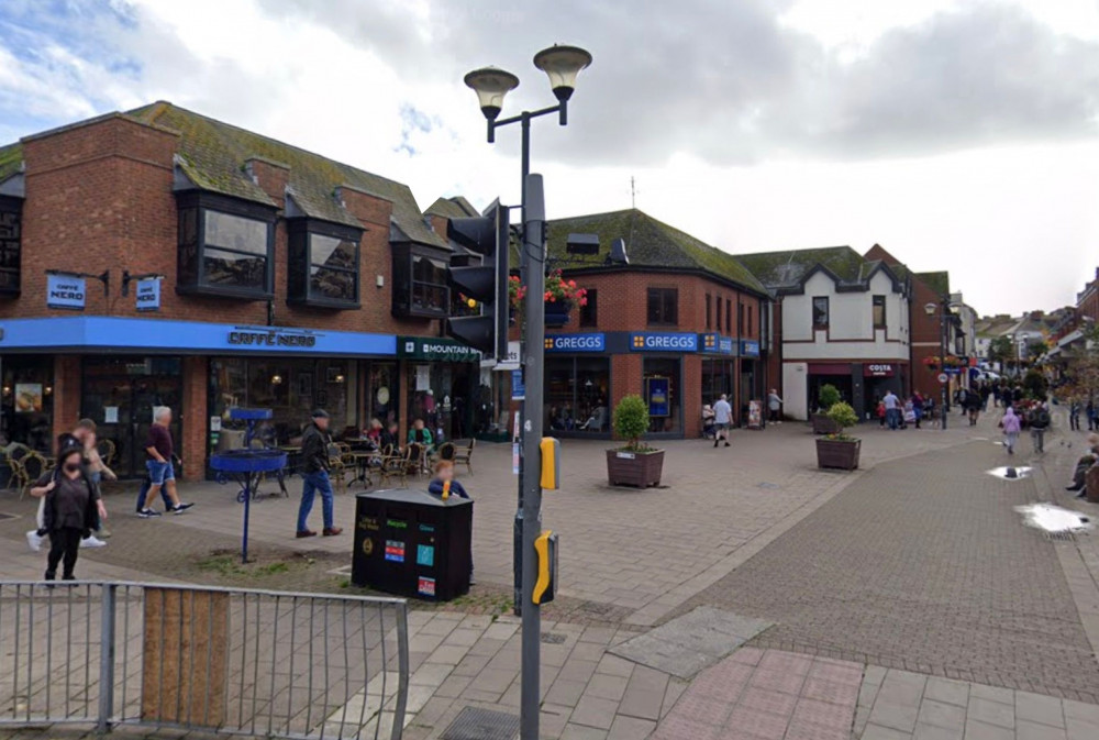 The flats would be built as part of an extension above existing two-storey units on Chapel Street, Exmouth (Google Maps)