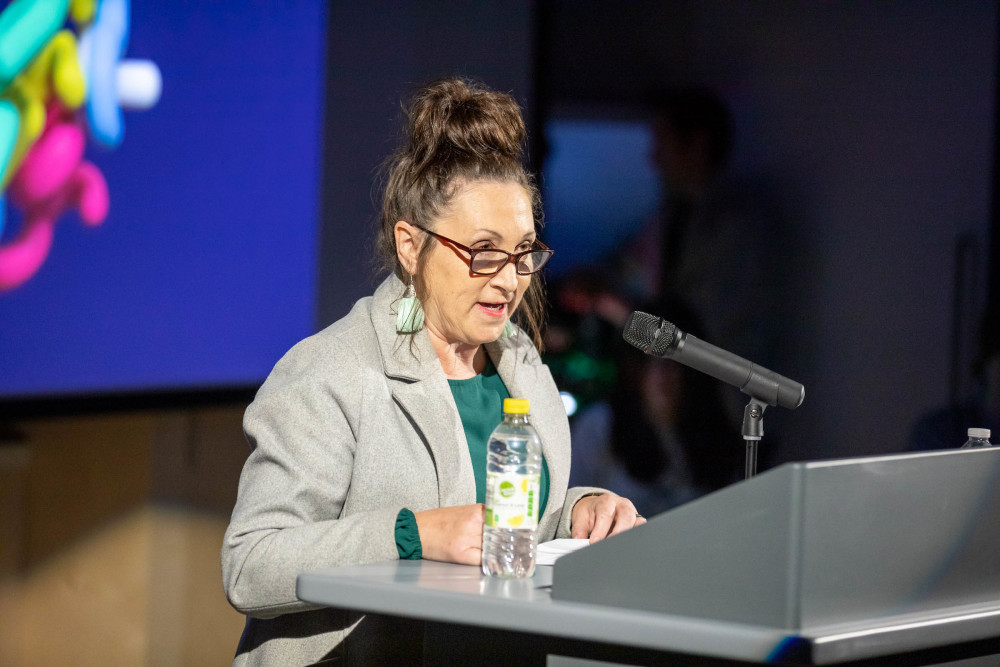 Janette Williamson, speaking at the recently opened Eureka! Science and Discovery centre