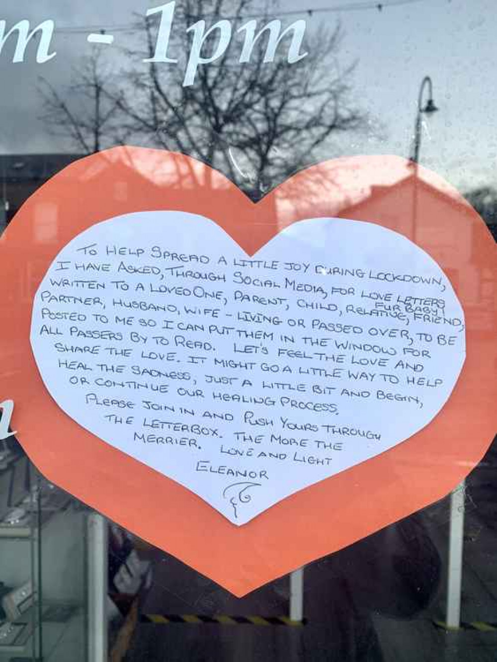 Eleanor's idea is explained in the window Eleanor's idea is explained in the window