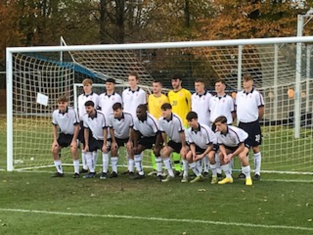 Oliver Hart with South-East England schoolboys