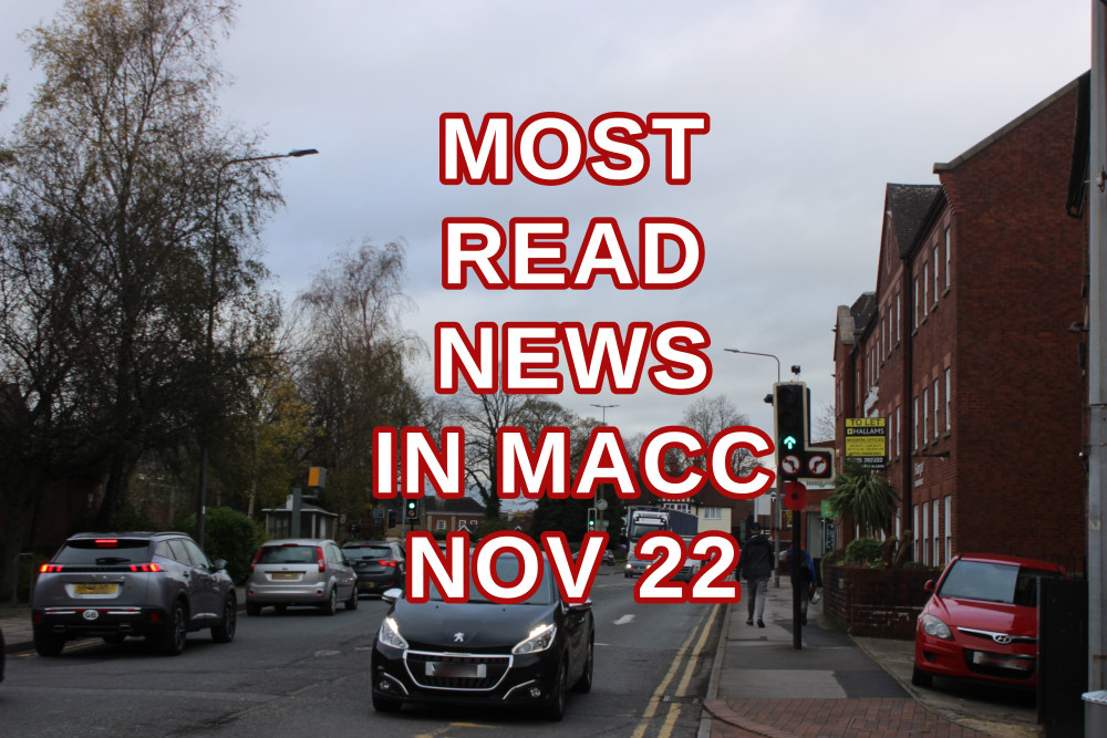 Cars on Churchill Way in Macclesfield. (Image - Alexander Greensmith / Macclesfield Nub News) 
