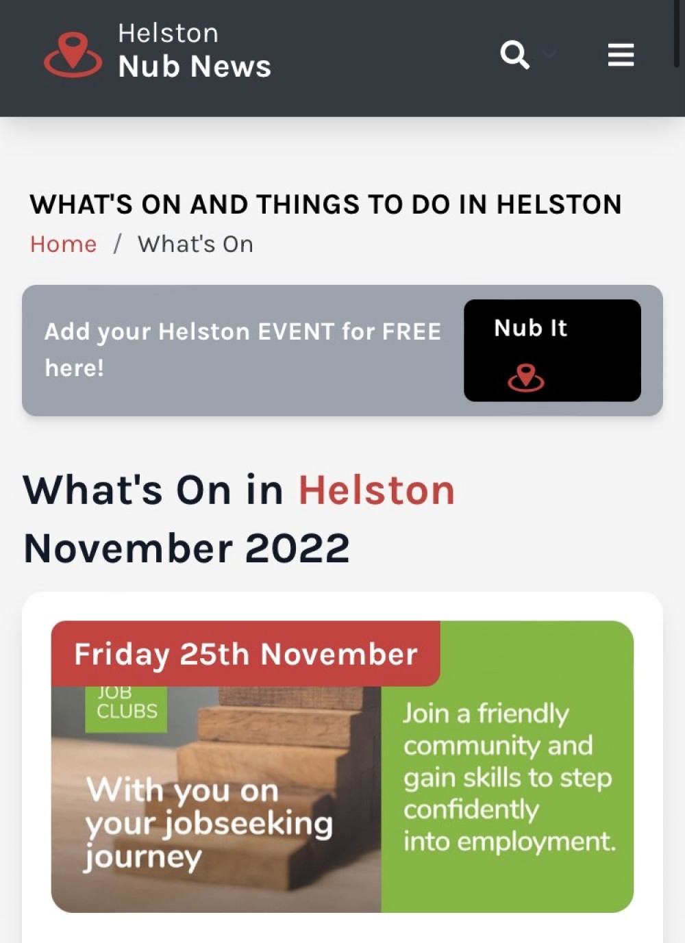 Share your events in Helston on our What's On page 