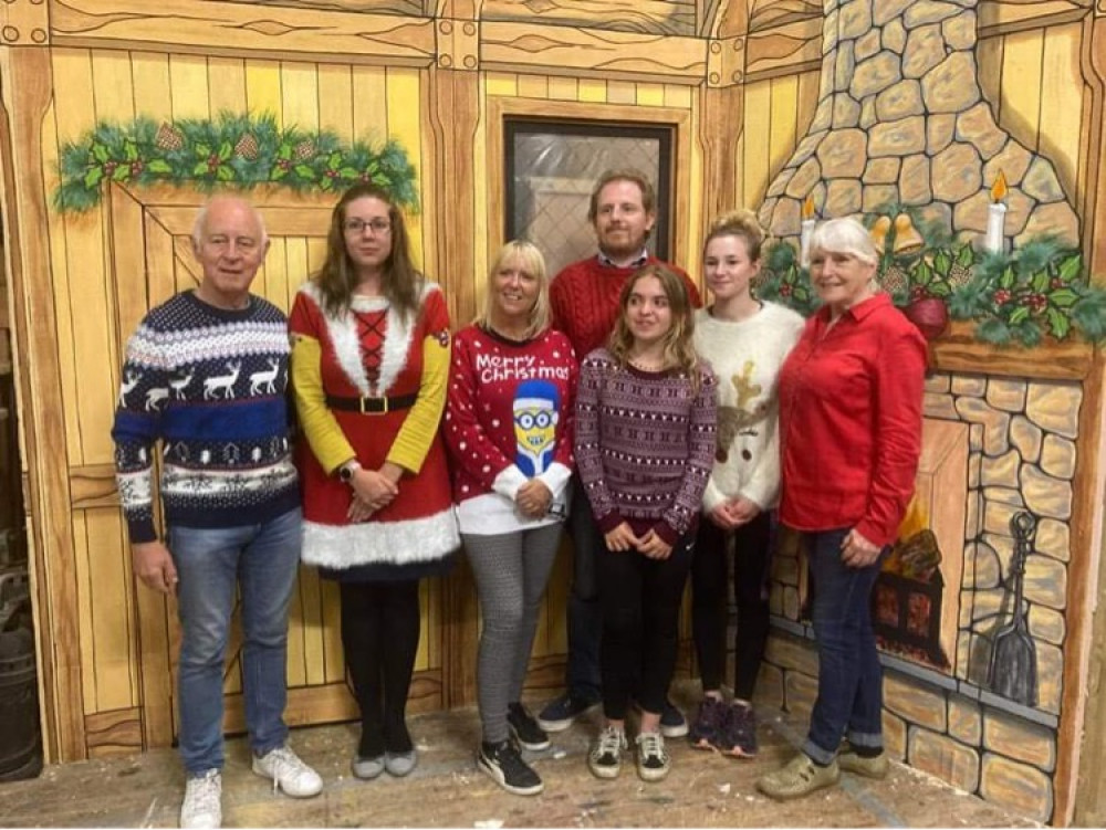 Some of the cast members for Axminster Drama Club’s production of Elf the Musical 