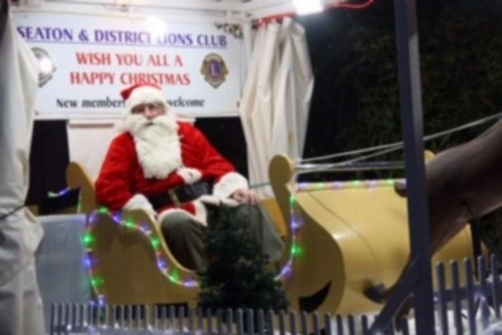 Father Christmas will be touring Seaton on his sleigh