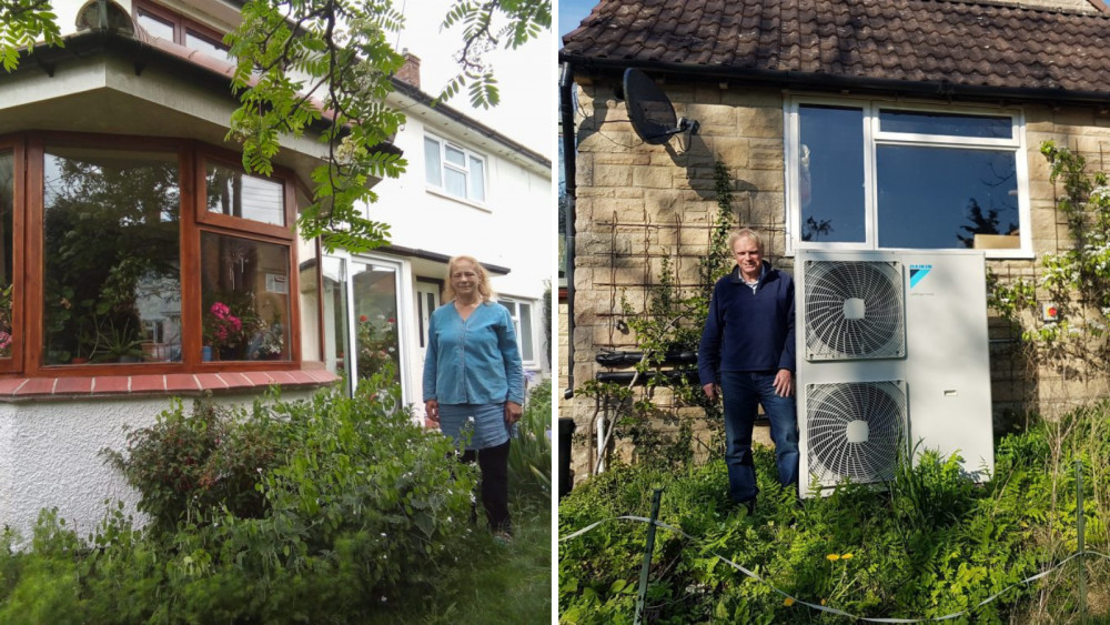 Serena in Glastonbury (left) and Richard in South Somerset (right)