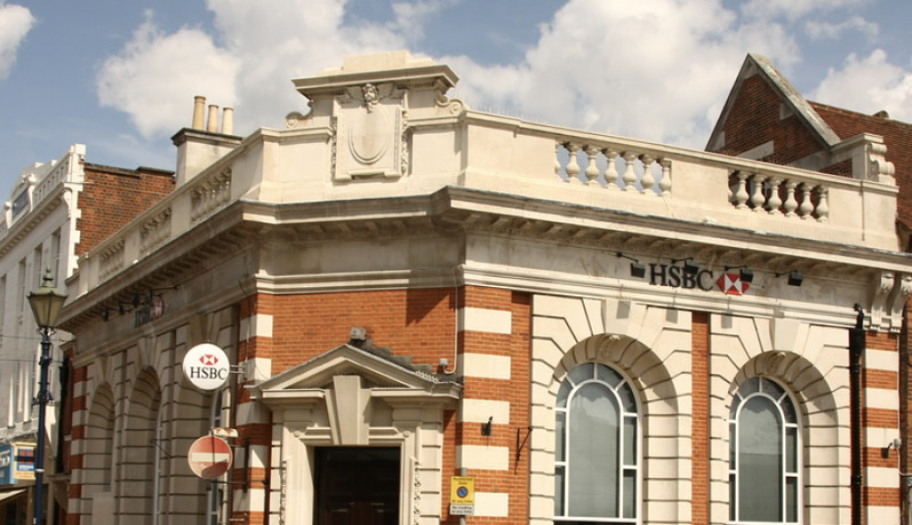 HSBC is set to shut more than 25 per cent of its banks across the UK, but the Hitchin branch has avoided the axe - for now