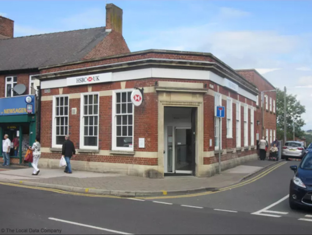 HSBC is to close its branches in Arnold and Eastwood (pictured) next year; the two closest branches to Hucknall. © The Local Data Company.