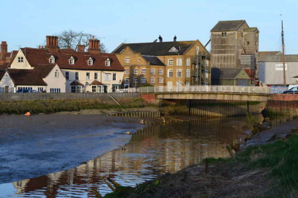 The current concrete bridge