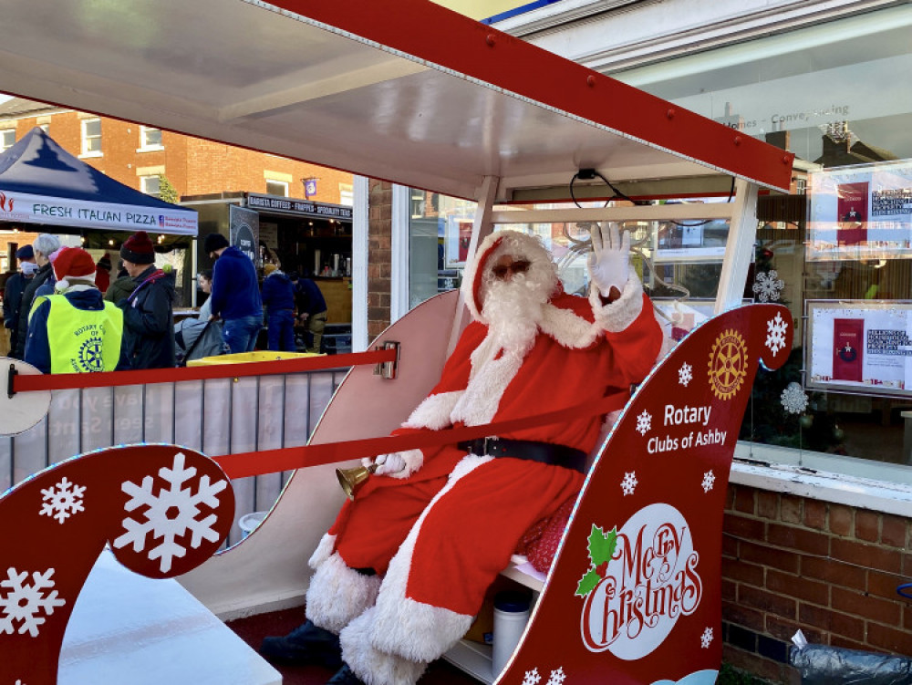 Santa is heading for Ashby de la Zouch's Christmas Fair. Photo: Ashby Nub News