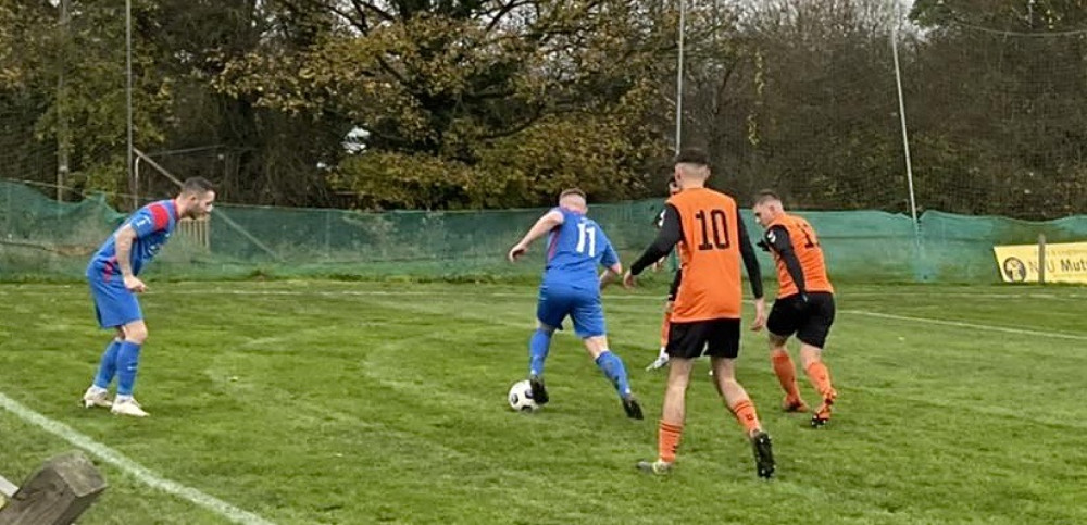 Action from Ashby Ivanhoe's win over Nuneaton Griff. Photo: Ashby Ivanhoe FC Action from Ashby Ivanhoe's win over Nuneaton Griff. Photo: Ashby Ivanhoe FC