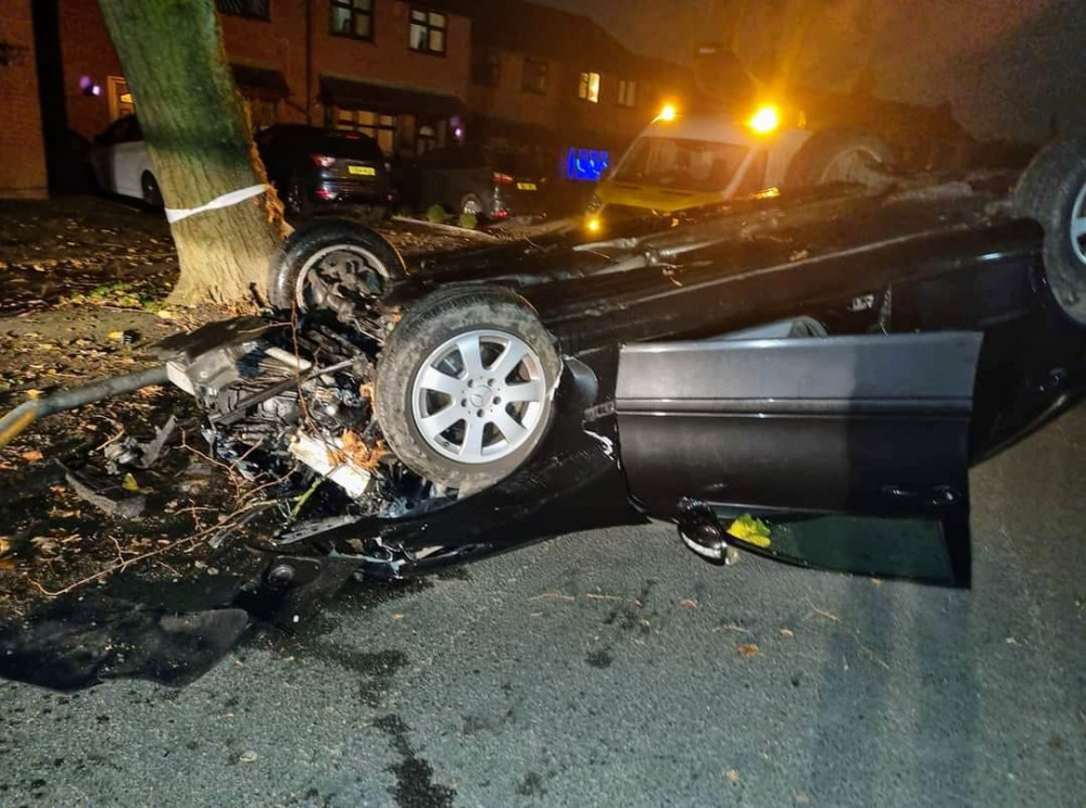 A 36-year-old man has been arrested on suspicion of drink driving following a crash on Queen Street, Crewe (Jord Anthony William Tyler).