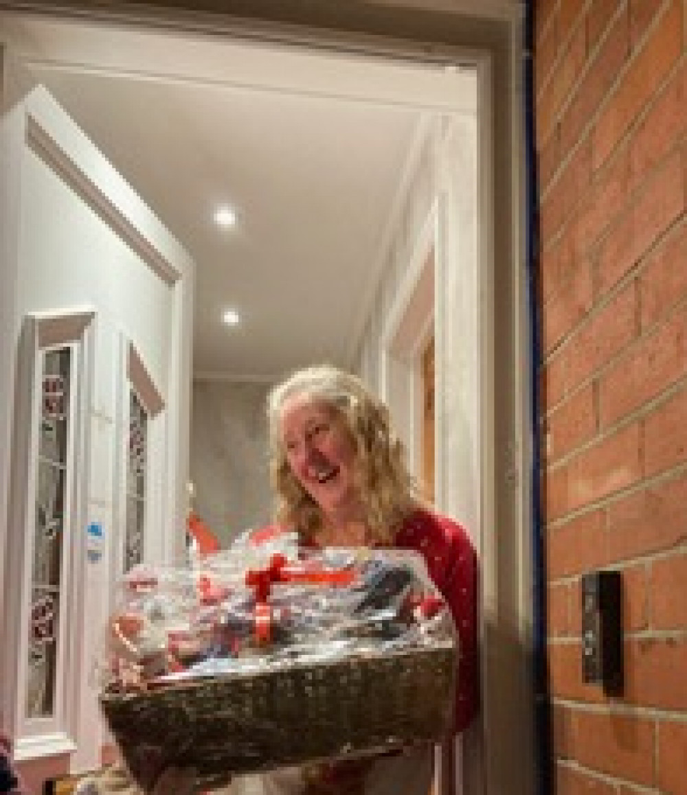 Paula was the lucky winner of the hamper (Credit: Winnie Cameron)