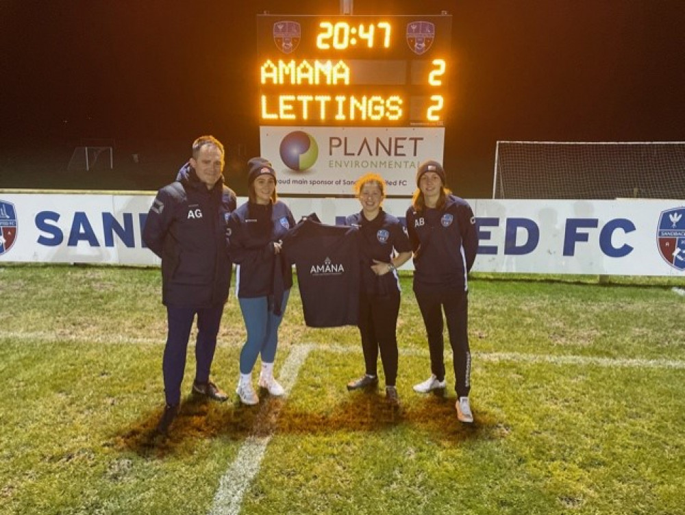 Amana has extended their sponsorship with Sandbach United 