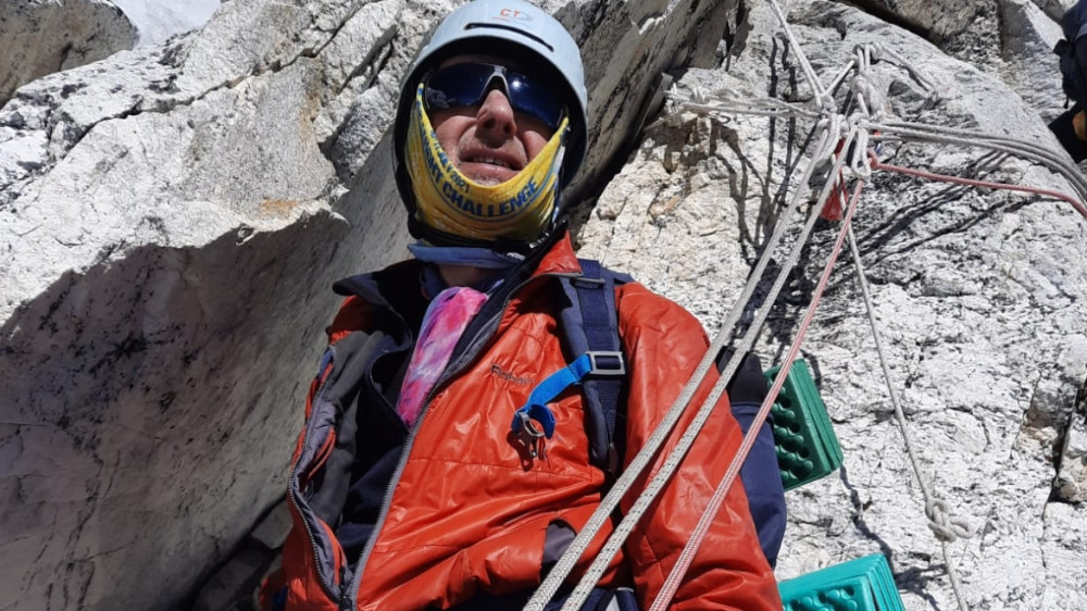 Ian Scott in the Himalayan mountains. 