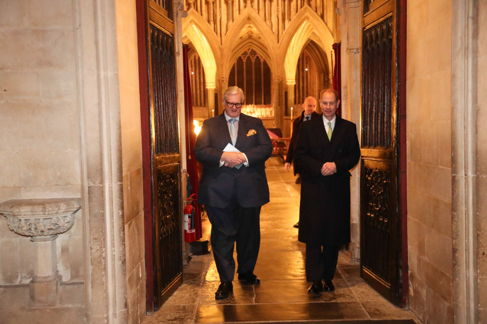 HRH Prince Edward with Mr David Morgan-Hewitt, Chair of the Appeal Committee