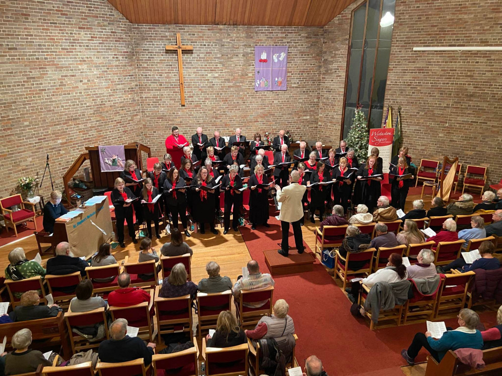 Wistaston Singers performed their annual fund-raising festive Christmas concert on the afternoon of Saturday 10 December - at St Stephen's Methodist Church, Gainsborough Road (Jonathan White).