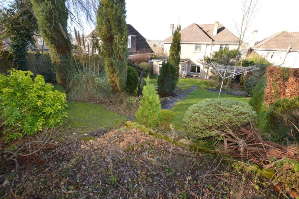 Lots of green space and an orchard in Midsomer Norton