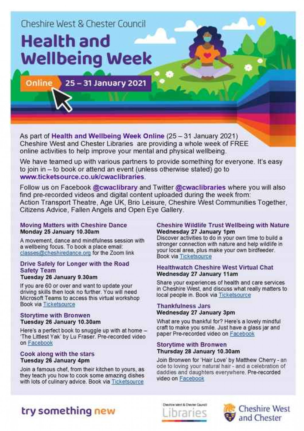 The Health and Wellbeing Week line-up The Health and Wellbeing Week line-up