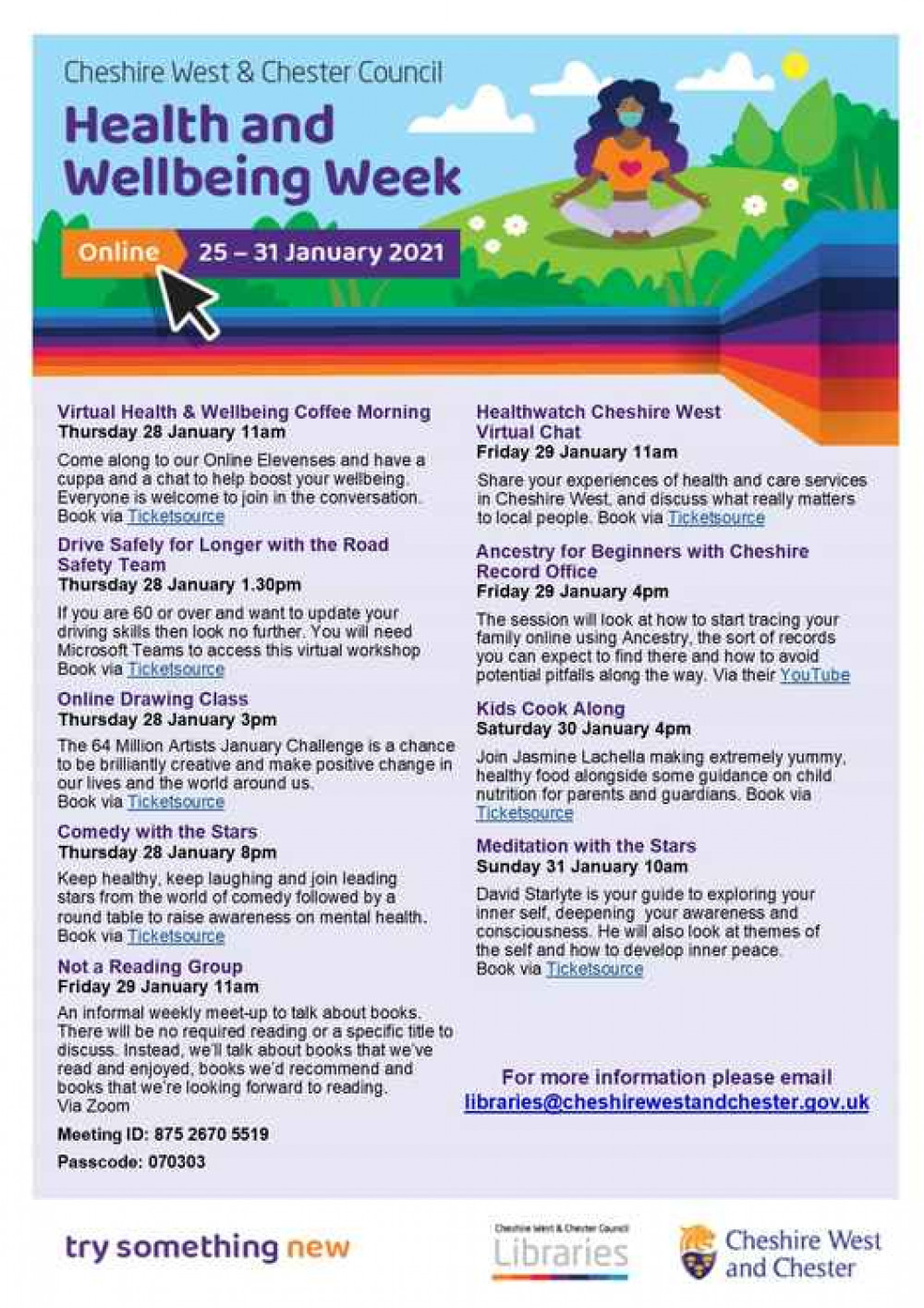 The Health and Wellbeing Week line-up The Health and Wellbeing Week line-up