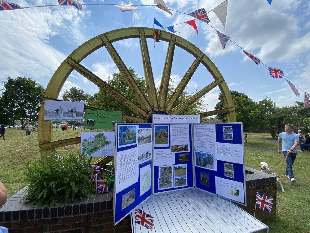 The Friends of the Oakthorpe, Donisthorpe and Acresford Memorial Gardens were represented at June's Platinum Jubilee celebrations. Photo: Ashby Nub News