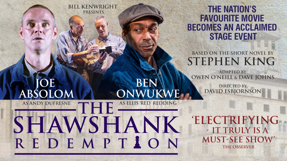 Based on the 1982 novella Rita Hayworth and The Shawshank Redemption, the play examines desperation, injustice, friendship and hope behind the claustrophobic bars of a maximum-security facility. Based on the 1982 novella Rita Hayworth and The Shawshank Redemption, the play examines desperation, injustice, friendship and hope behind the claustrophobic bars of a maximum-security facility.