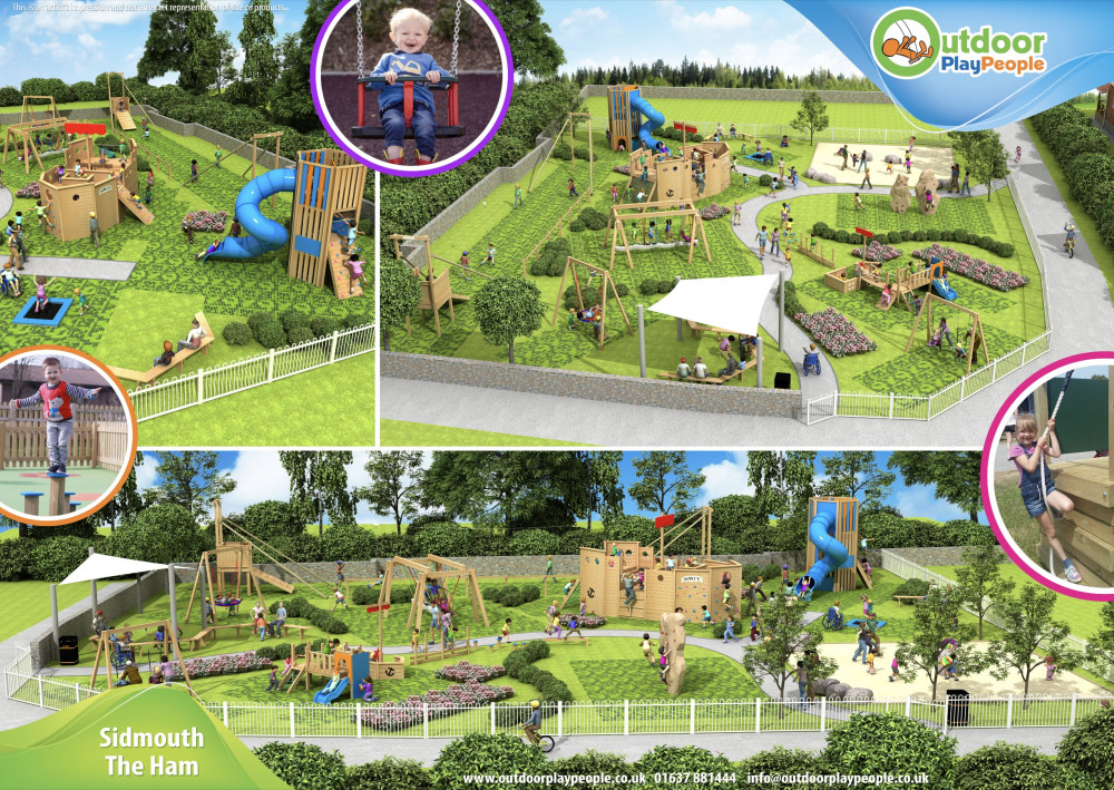 Ham play park CGI mock-up (Sidmouth Town Council)