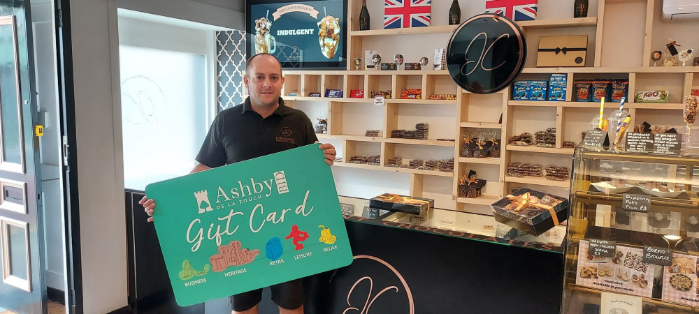 Keith Tiplady of Indulgent Chocolates in Ashby de la Zouch is part of the Ashby Gift Card scheme