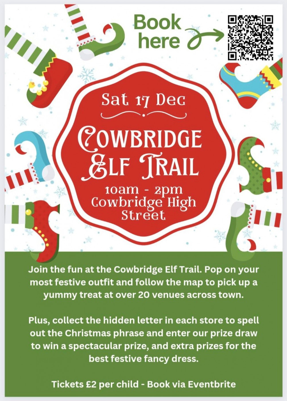 Cowbridge Elf Trail will take place on Saturday 17th December on Cowbridge High Street