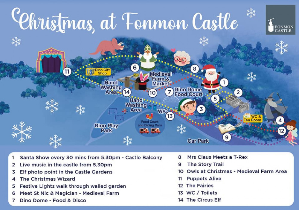 Families can experience Christmas at Fonmon Castle