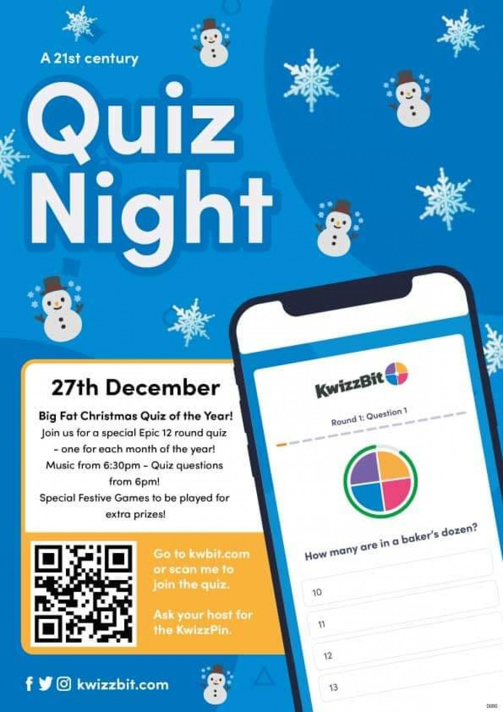 There is a Big Christmas Quiz at The Four Eagles on Tuesday (December 27). There is a Big Christmas Quiz at The Four Eagles on Tuesday (December 27).