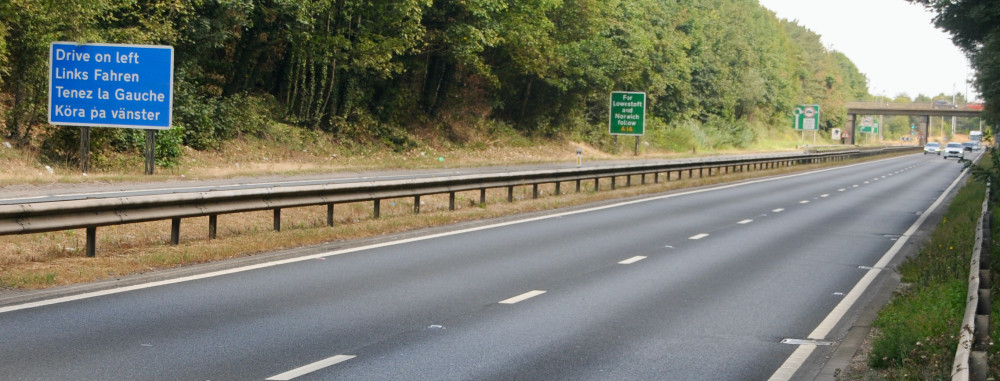 A14 at Trimley