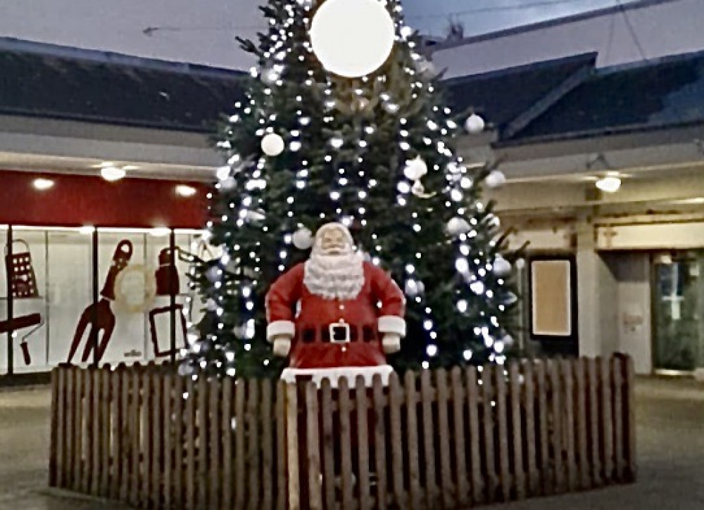 The tree in the Belvoir Centre has now been lit up. Photo: Gylo