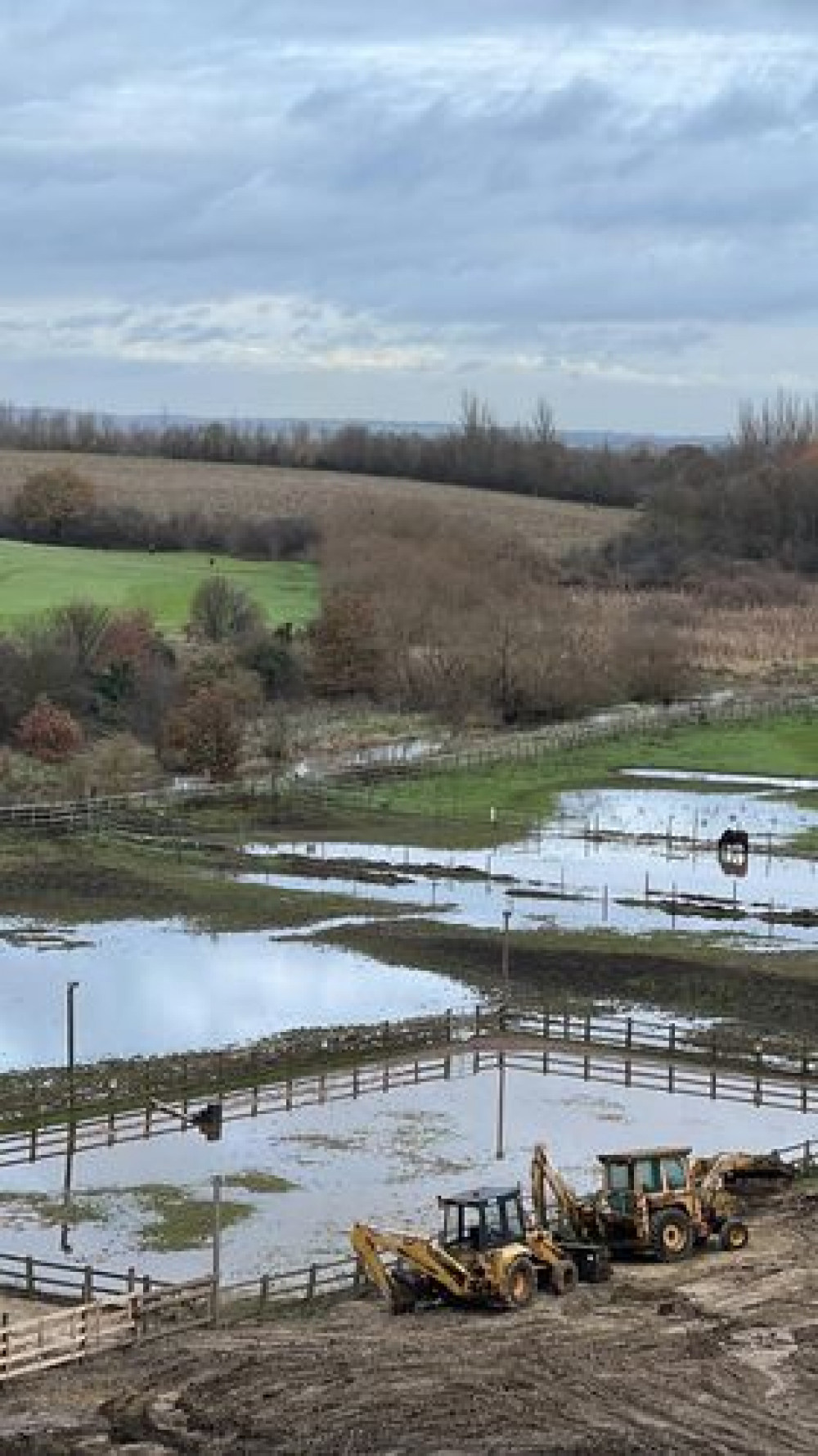 Well Lane stables in the wake of flooding today. 