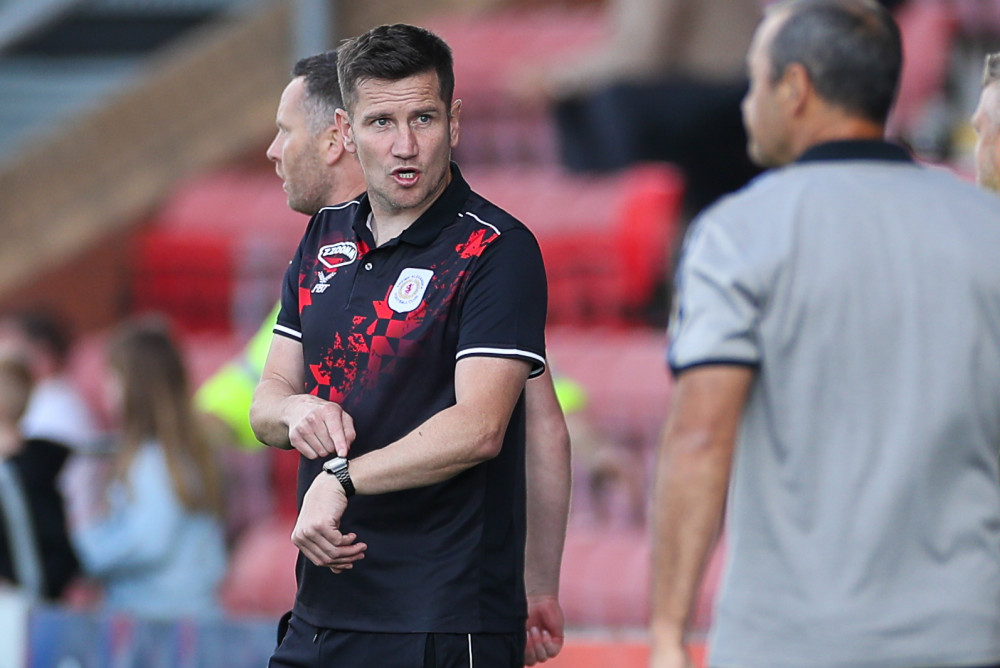 Crewe boss Lee Bell says his players are low on confidence (Picture credit: Kevin Warburton). 