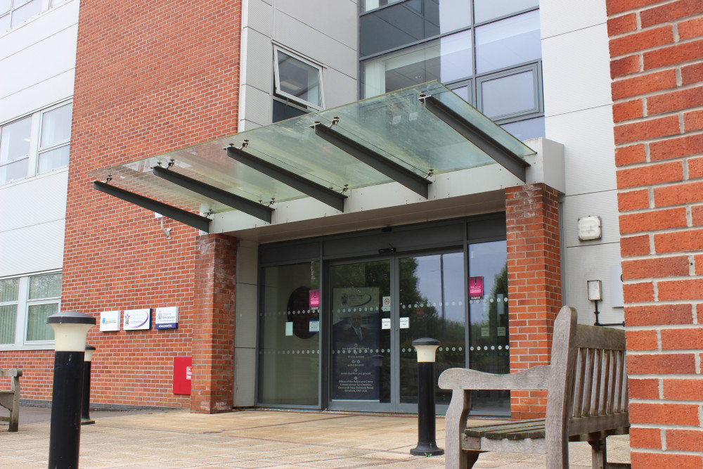 Cheshire Police HQ in Winsford, which also houses the base of the Police Commissioner