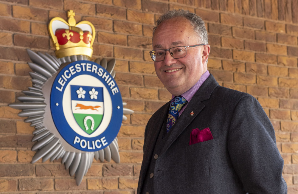 PCC Rupert Matthews (image courtesy of Leicester, Leicestershire and Rutland Police)