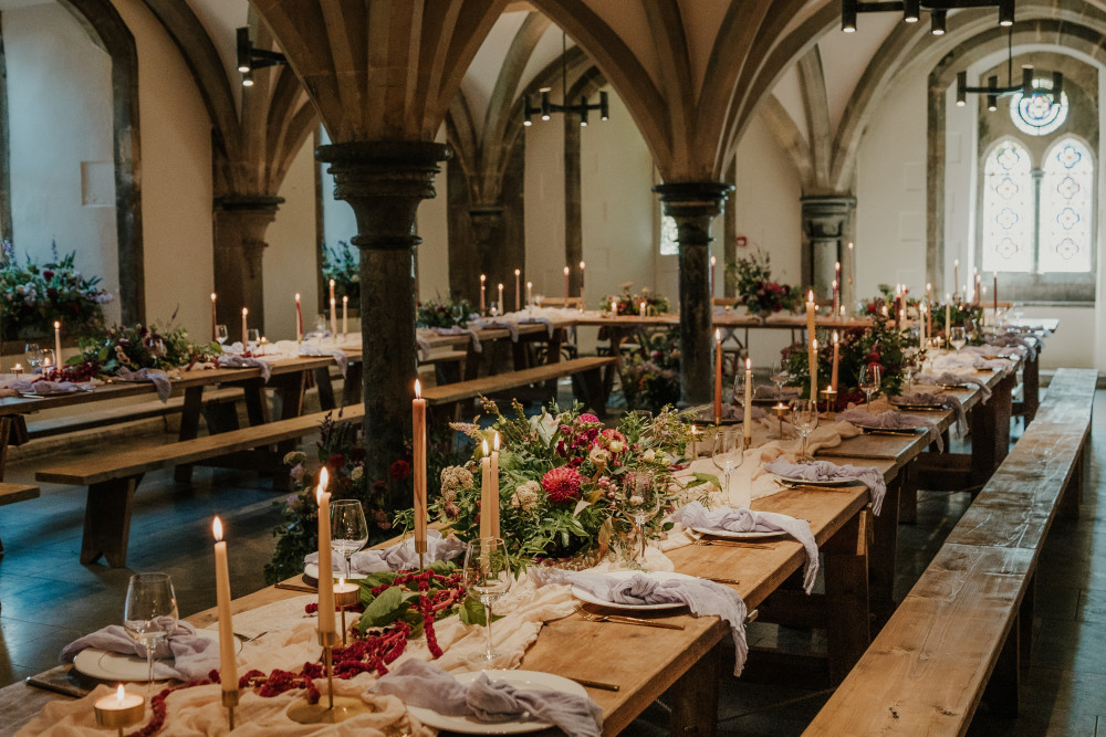 Looking good - the location for the medieval banquet 