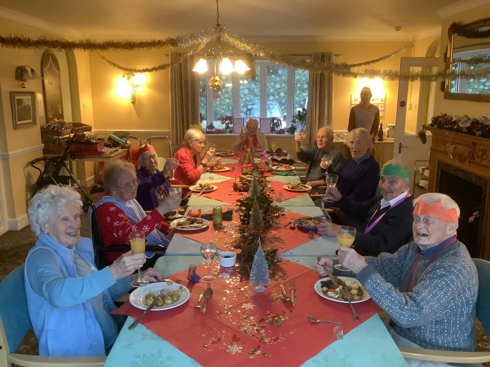 Dove Court residents on Christmas Day (Doveleigh Care) Dove Court residents on Christmas Day (Doveleigh Care)
